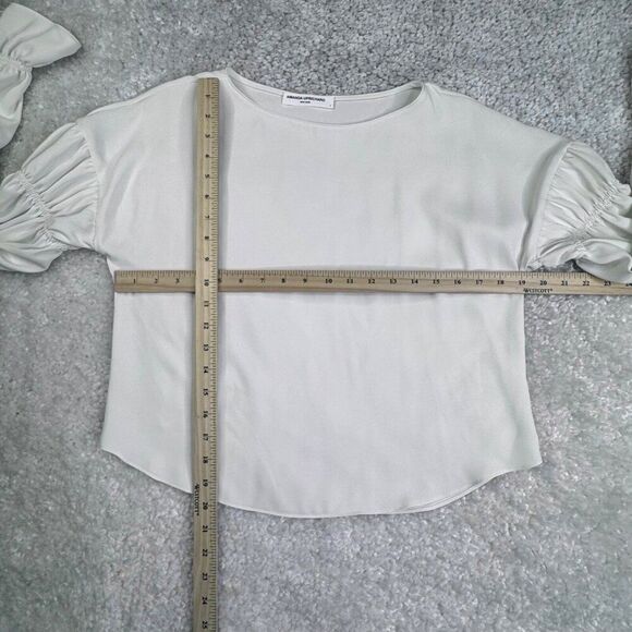 Amanda Uprichard Schmidt Puff Smocked Long Sleeve Blouse - Picture 7 of 8